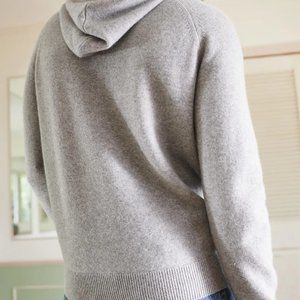 Quince Men's 100% Mongolian Cashmere Pullover Hood